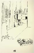 Egon Schiele Office in the Prisoner-of-war Camp,Muhling oil painting artist